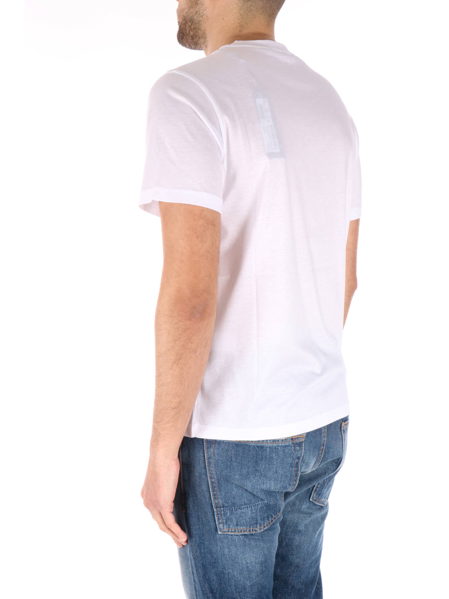 Kangra t-shirt in cotone elastan bianco