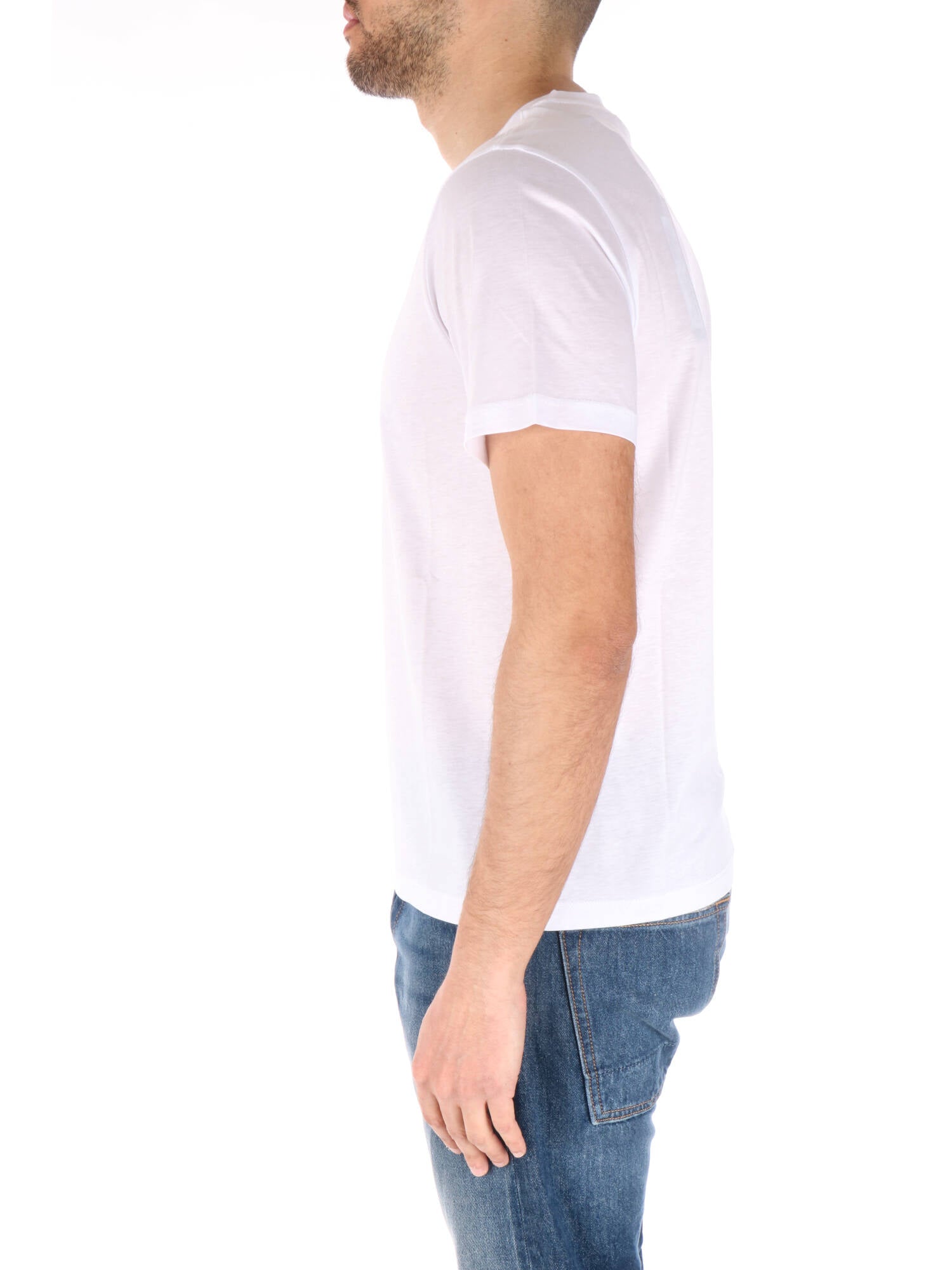 Kangra t-shirt in cotone elastan bianco