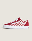 Vans Old Skool Checkerboard Donna Rosso Bianco