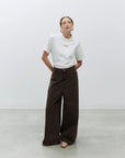 Alysi Jeans a Palazzo Denim Cioccolato