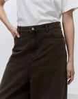 Alysi Jeans a Palazzo Denim Cioccolato