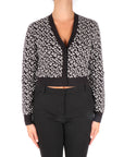 Pinko cardigan in lana jacquard