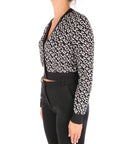 Pinko cardigan in lana jacquard