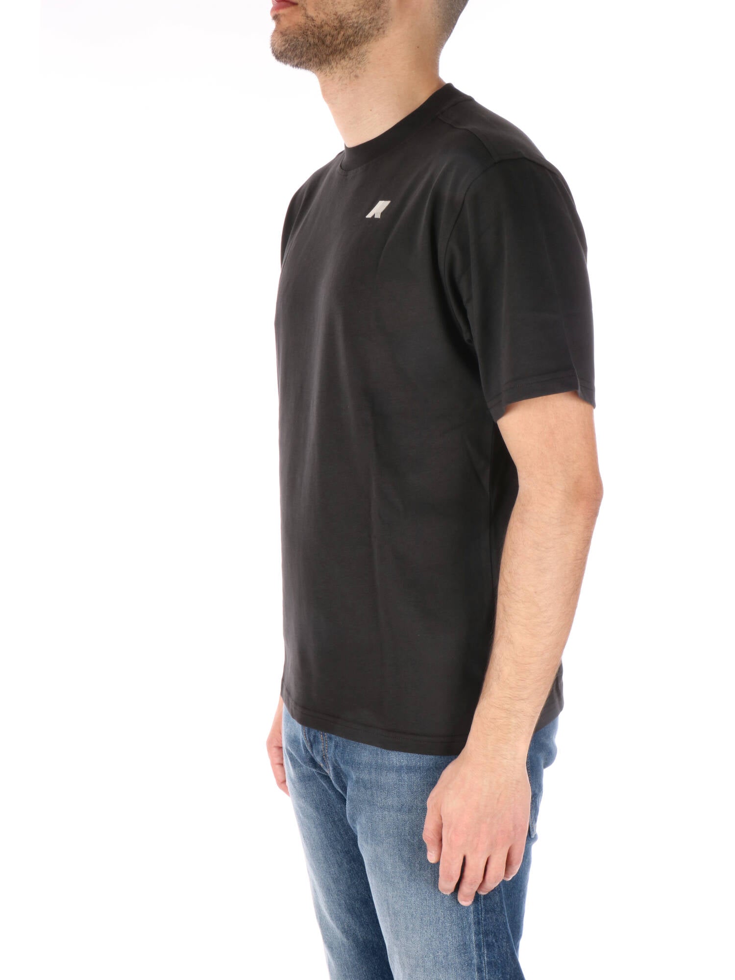 K-way t-shirt nera con stampa