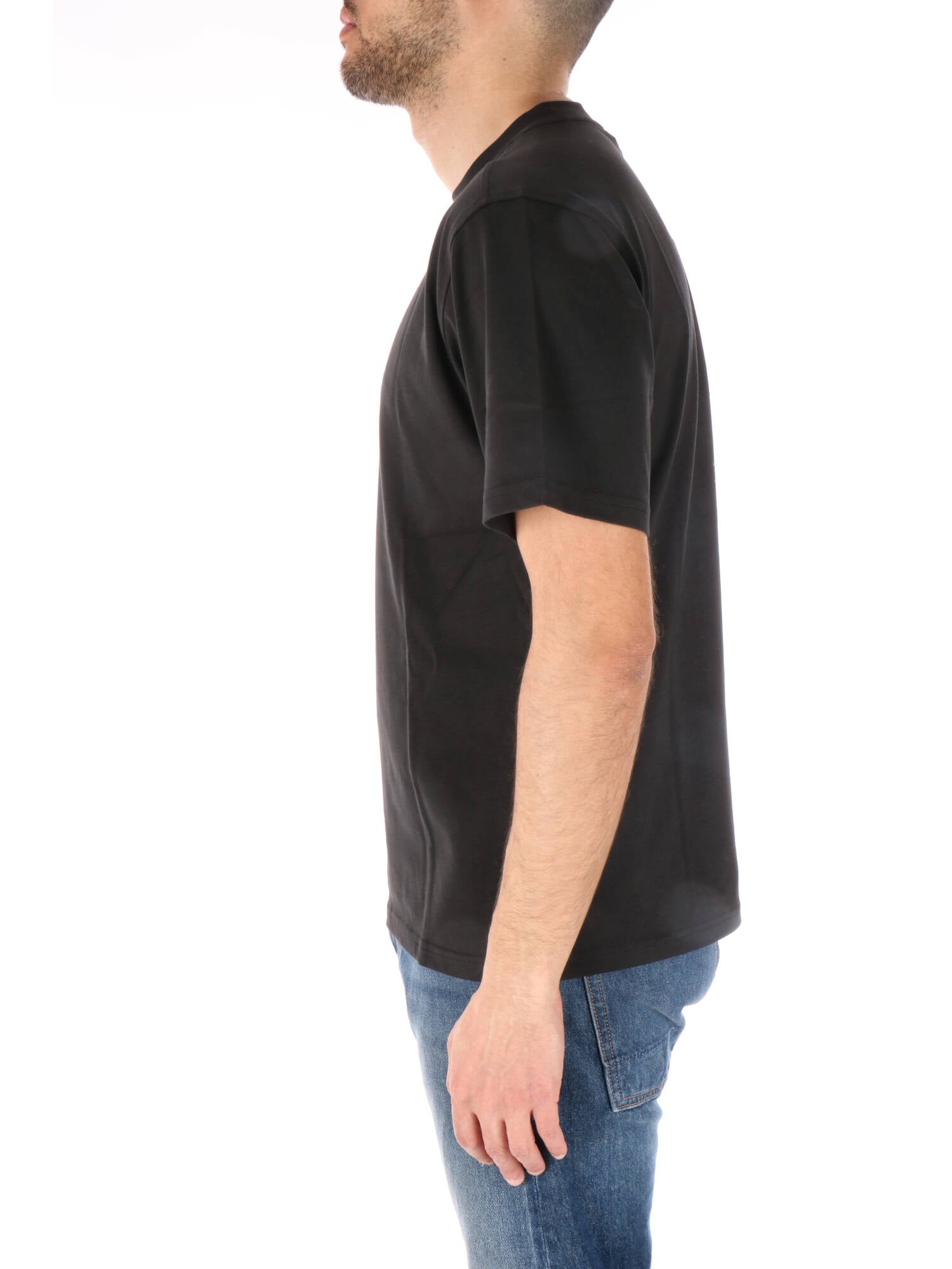 K-way t-shirt nera con stampa