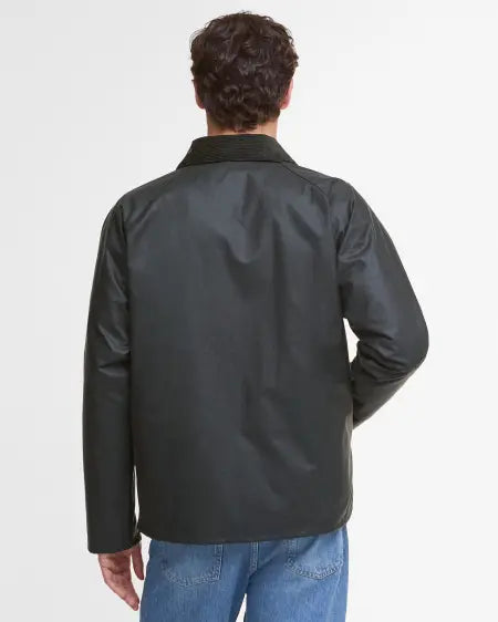 Barbour Giacca Cerata Tracker Uomo Sage
