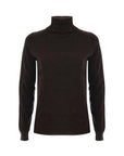 Kocca Pullover a Collo Alto in Lurex Donna Marrone