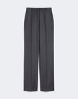 Max Mara Studio Pantalone in Flanella Stretch Grigio Scuro