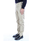 Berwich Pantalone Morello in Gabardina Uomo Beige