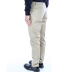Berwich Pantalone Morello in Gabardina Uomo Beige