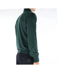 Kangra Maglia Dolcevita in Lana Merinos Uomo Verde Bottiglia