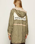 Max Mara Weekend Parka Reversibile con Tela Antigoccia Beige