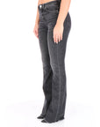 Pinko jeans flared denim nero