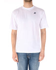 K-way t-shirt bianca con stampa