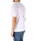 K-way t-shirt bianca con stampa