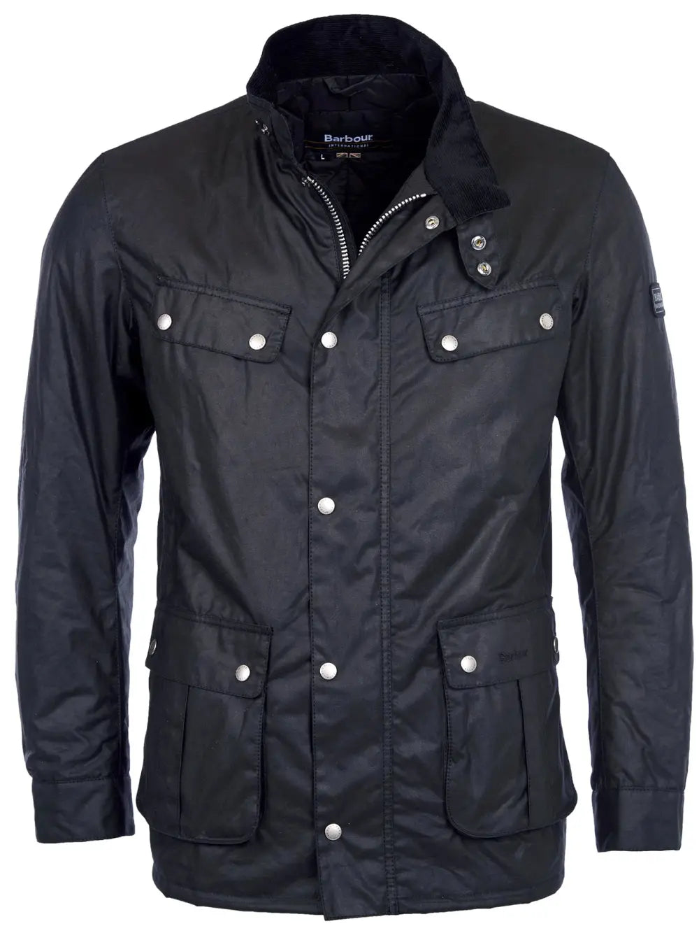 Barbour International Giacca Cerata Duke Uomo Nero