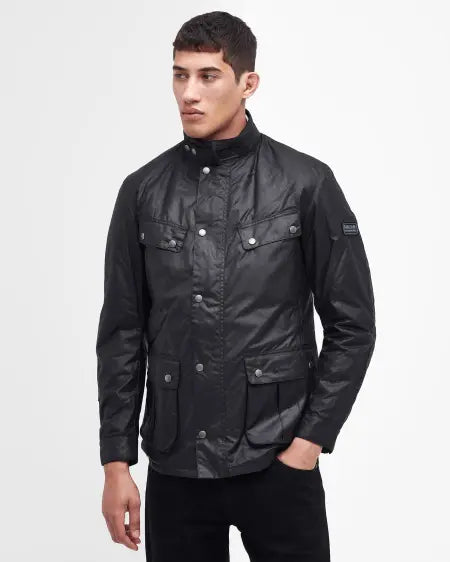 Barbour International Giacca Cerata Duke Uomo Nero
