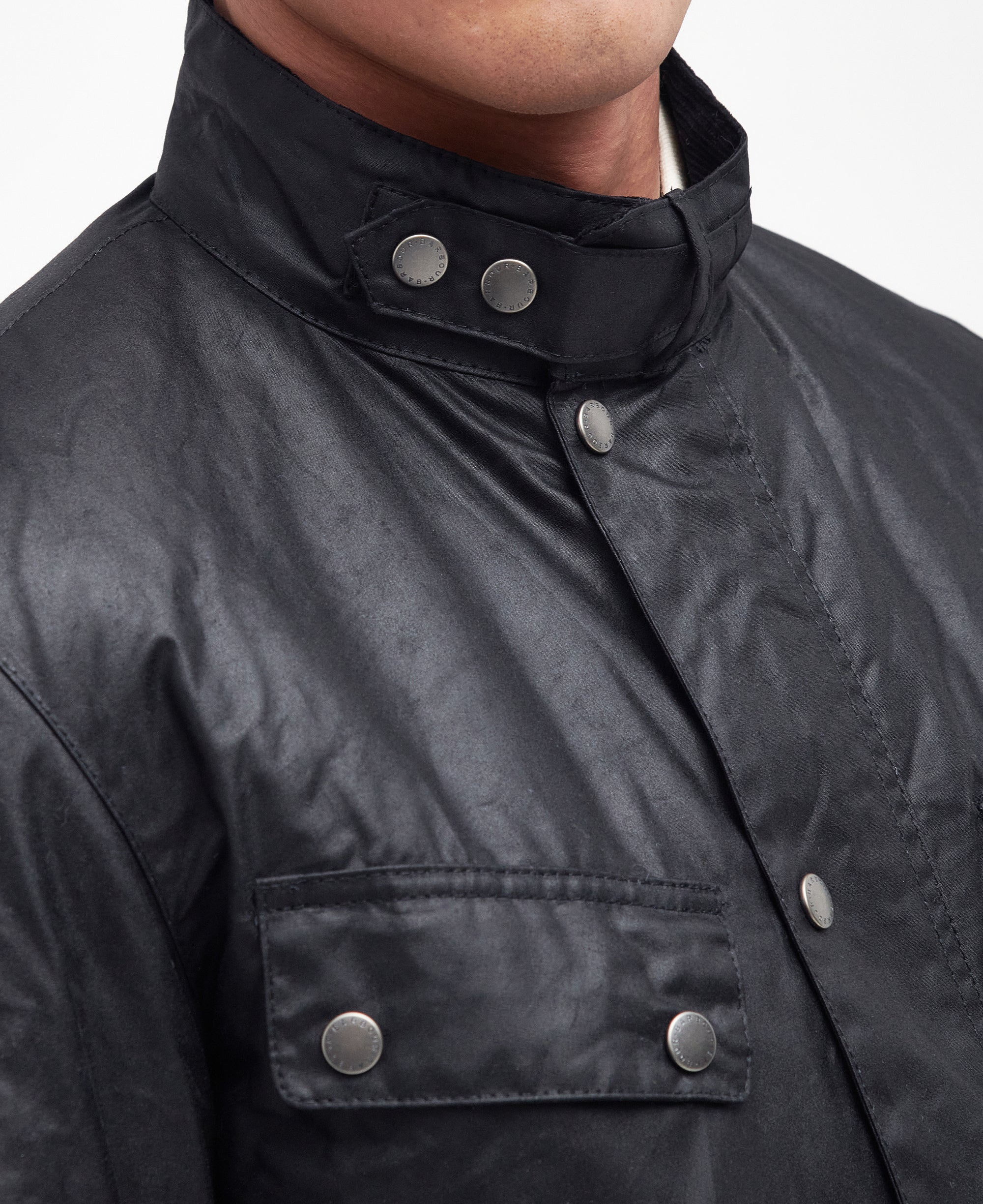 Barbour International Giacca Cerata Duke Uomo Nero