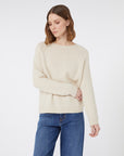 Max Mara Weekend Maglia in Alpaca e Cotone Avorio