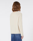 Max Mara Weekend Maglia in Alpaca e Cotone Avorio