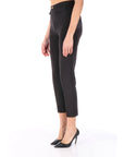 Elisabetta Franchi pantaloni slim neri con placca