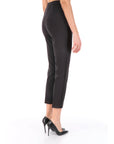 Elisabetta Franchi pantaloni slim neri con placca