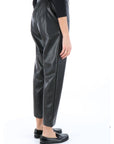 Kocca Pantaloni in Ecopelle con Cintura Donna Nero