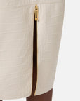Elisabetta Franchi Gonna Texture Stampa Latte