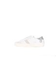 D.A.T.E. Sneakerd donna hill low Calf  bianco/argento