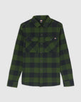 Dickies Camicia Sacramento in Flanella Verde/Nero