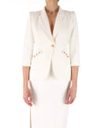 Elisabetta Franchi giacca in doppio crepe leggero