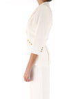 Elisabetta Franchi giacca in doppio crepe leggero