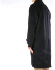 Breras Milano Cappotto in Lana con Bottoni a Scomparsa Uomo Nero