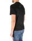 Kangra t-shirt in cotone elastan nero