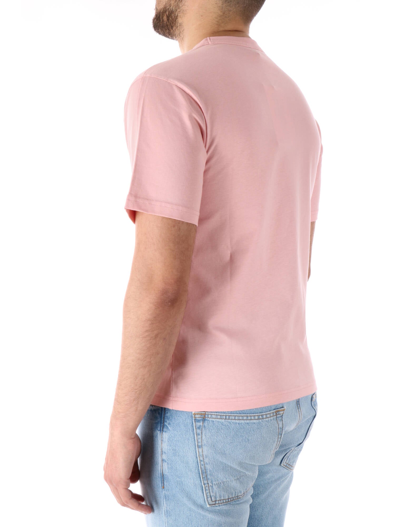 K-way t-shirt uomo rosa in cotone