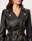 Elisabetta Franchi Giacca Biker Pelle Nero