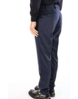 Berwich Pantalone Morello in Flanella Uomo Blu Navy