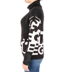 Gaelle paris pullover con logo all-over