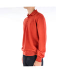 Kangra Polo in Lana Merino Uomo Arancio