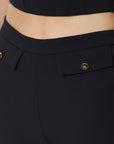 Elisabetta Franchi Pantaloni in Doppio Crêpe Nero