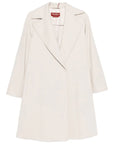 Max Mara Studio Cappotto a Vestaglia in Lana Burro