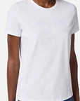 Elisabetta Franchi T-Shirt in Jersey Gesso