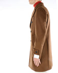 Breras Milano Cappotto Doppiopetto in Lana Uomo Tabacco