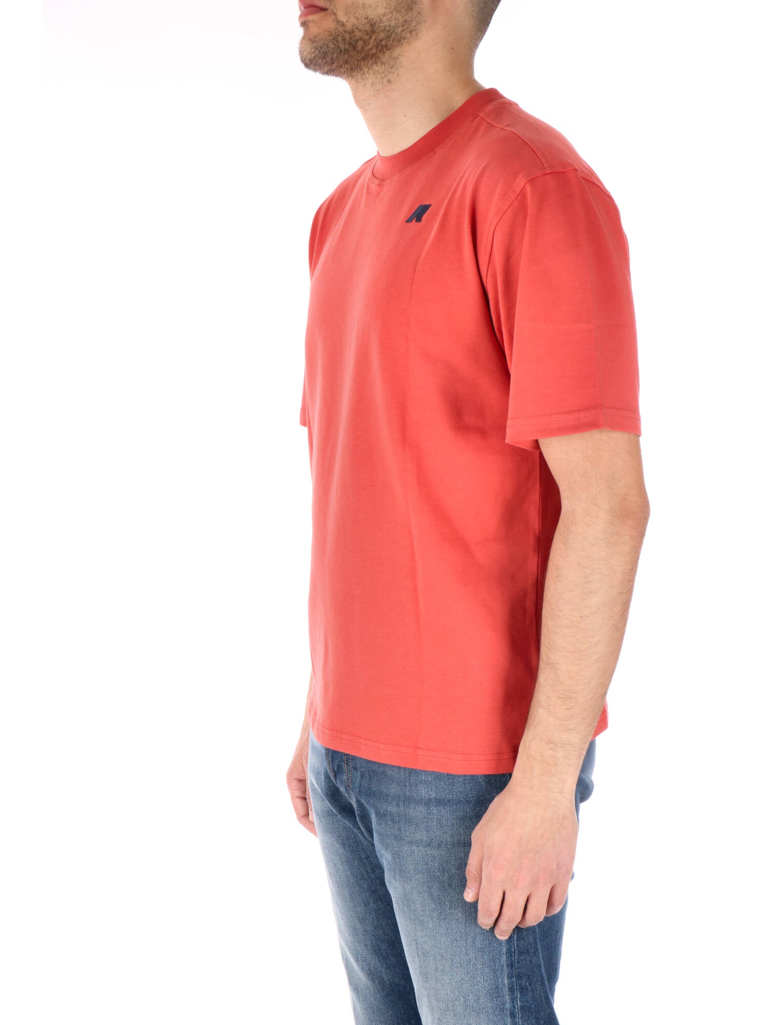 K-way t-shirt uomo rosso con stampa