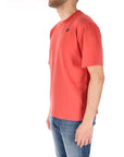 K-way t-shirt uomo rosso con stampa