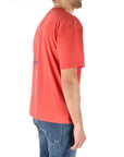 K-way t-shirt uomo rosso con stampa