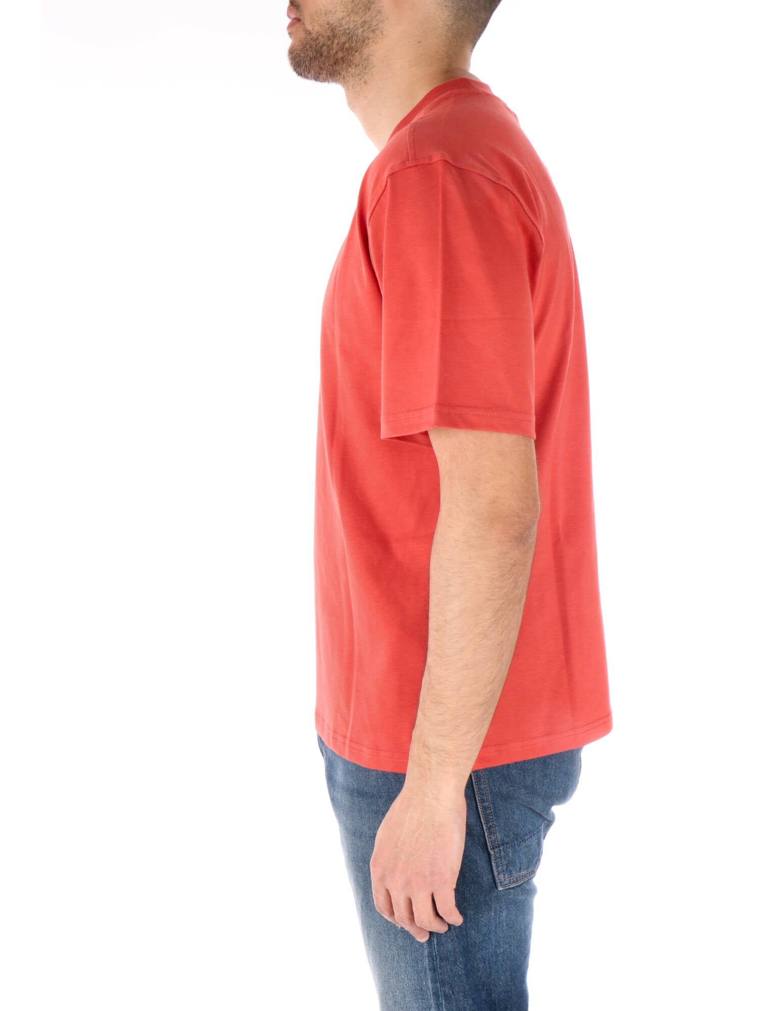 K-way t-shirt uomo rosso con stampa