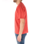 K-way t-shirt uomo rosso con stampa