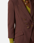 Elisabetta Franchi Giacca Doppio Crêpe Coffee