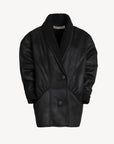 Nineminutes Montone The Classic Shearling Eco-Pelle Donna Nero